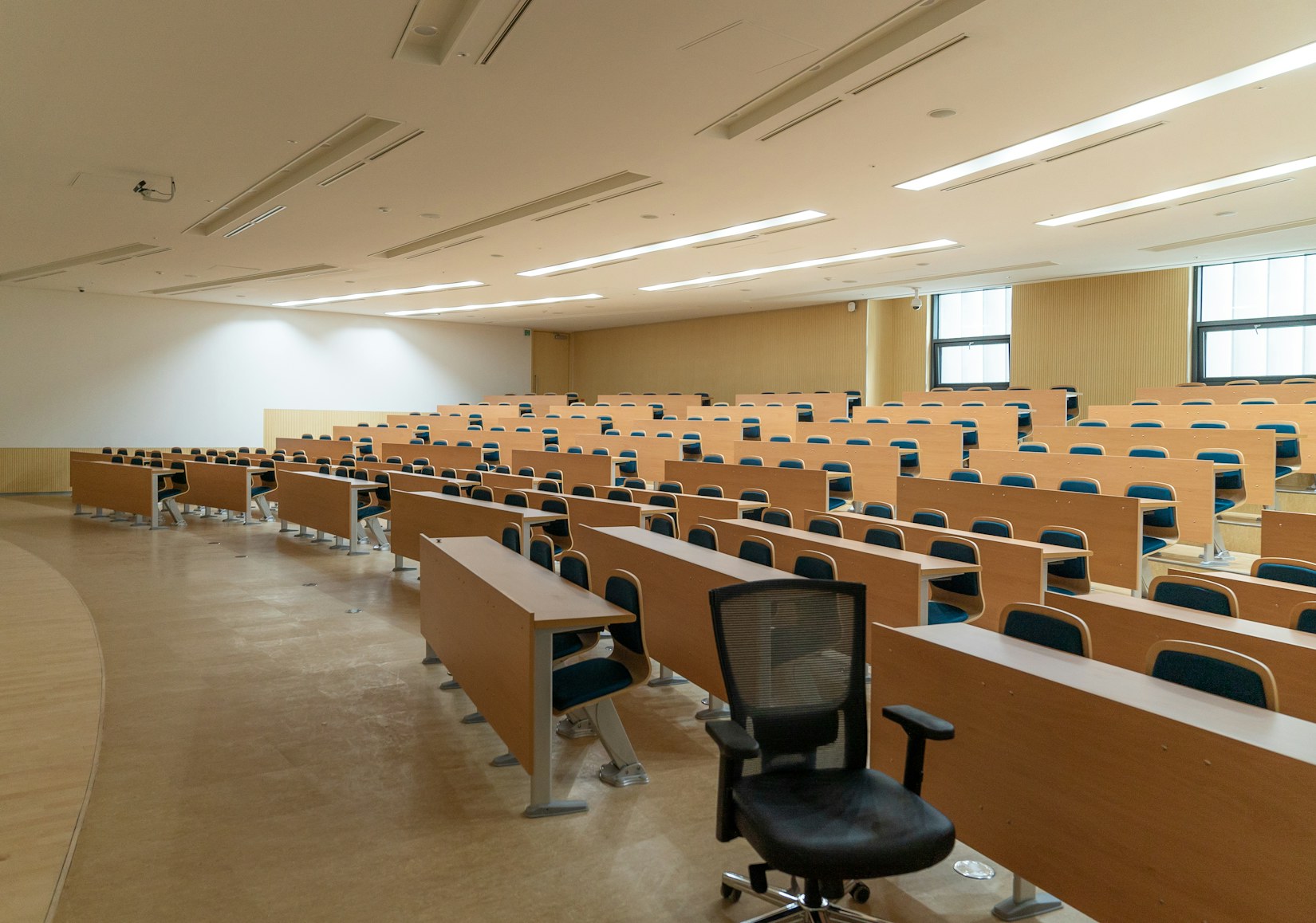 Empty university lecture hall Empty university lecture hall