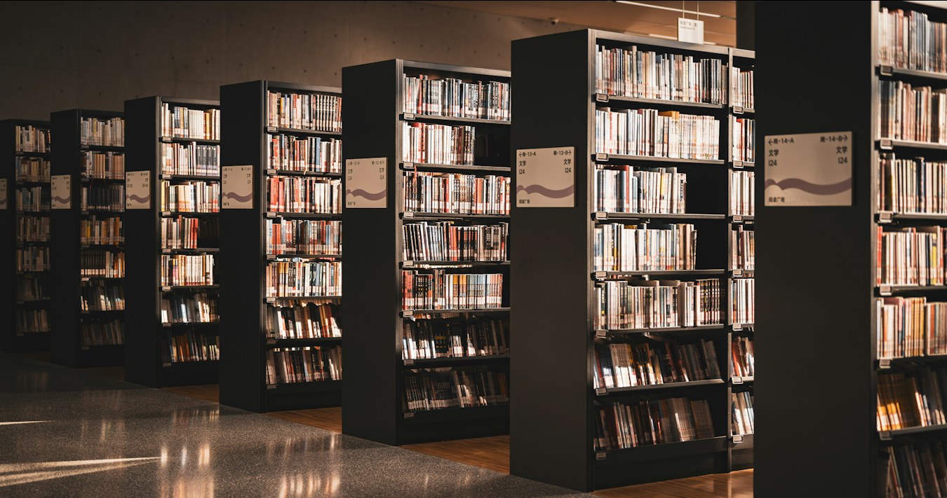 Library bookshelves Library bookshelves