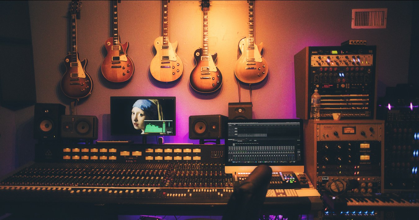 Recording studio control room Recording studio control room